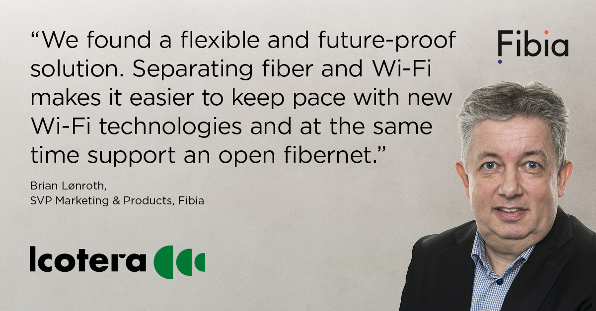 Case: Fibia saved resources and improved customer satisfaction when they separated fiber and Wi-Fi